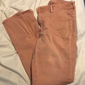 AE pink jeggings